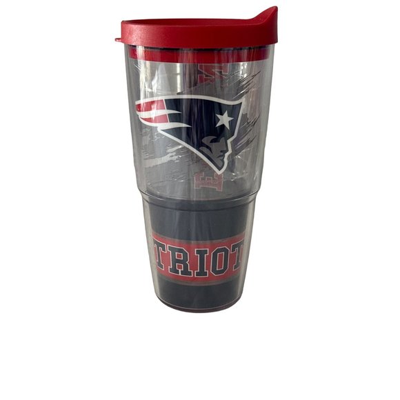 Tervis 24 ounce Patriots plastic travel cup hot / cold made in USA NFL football - Picture 1 of 6